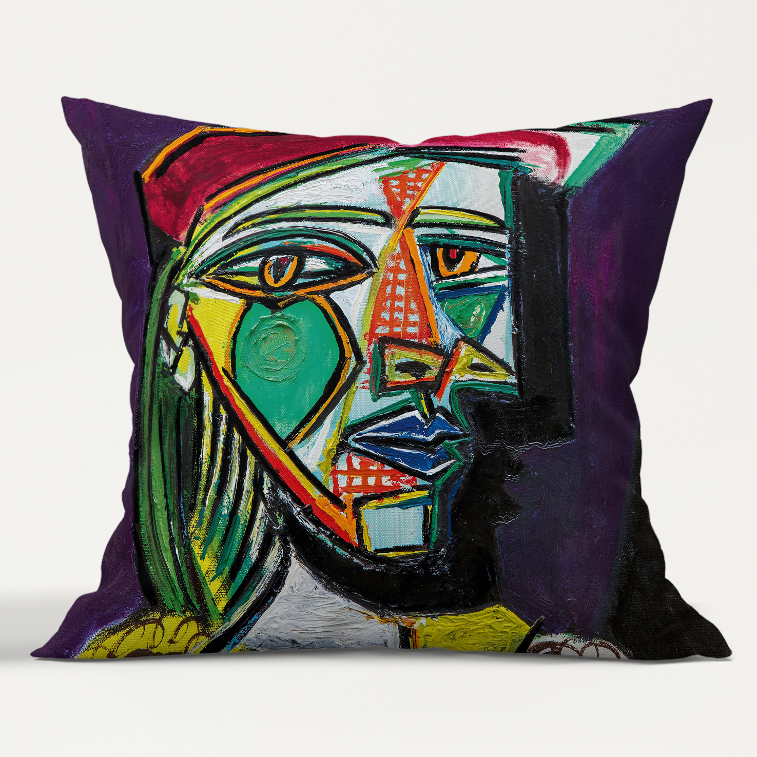 Woman in beret and checked dress By Pablo Picasso MUR Gallery